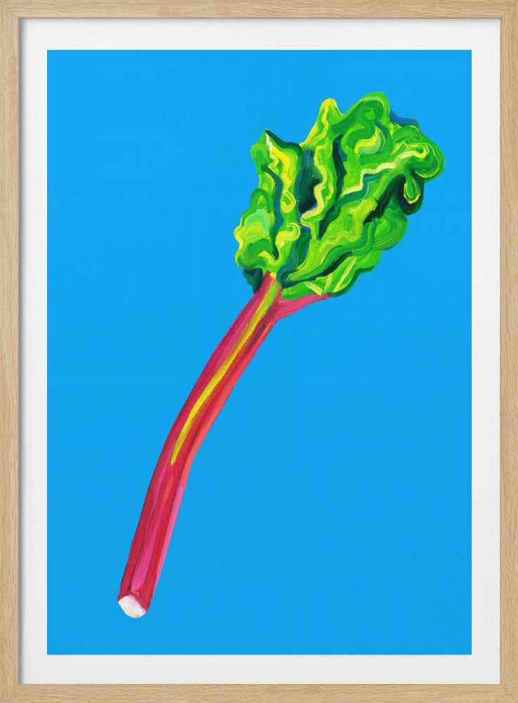 Rabarber Lichtblauw | Poster