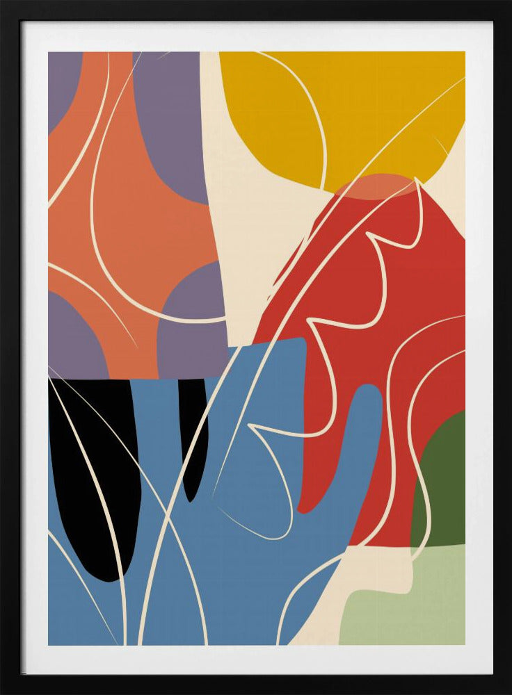 Abstracte kleurencollage | Poster
