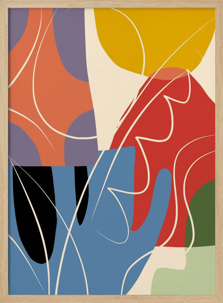 Abstracte kleurencollage | Poster