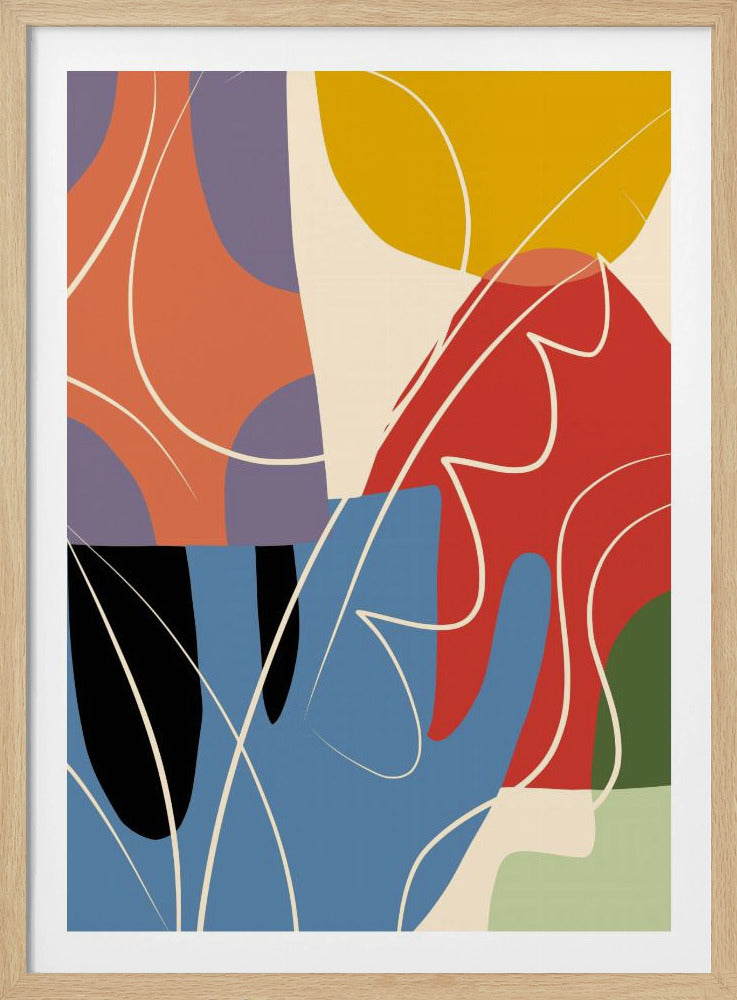 Abstracte kleurencollage | Poster