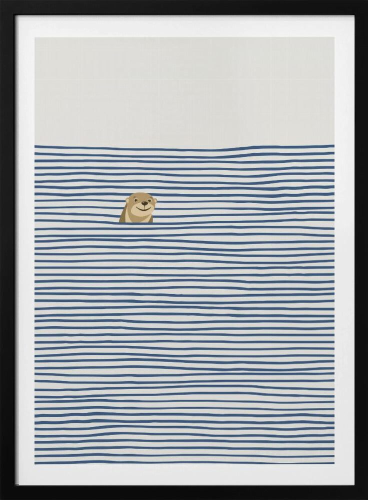 Otter in de golven | Poster