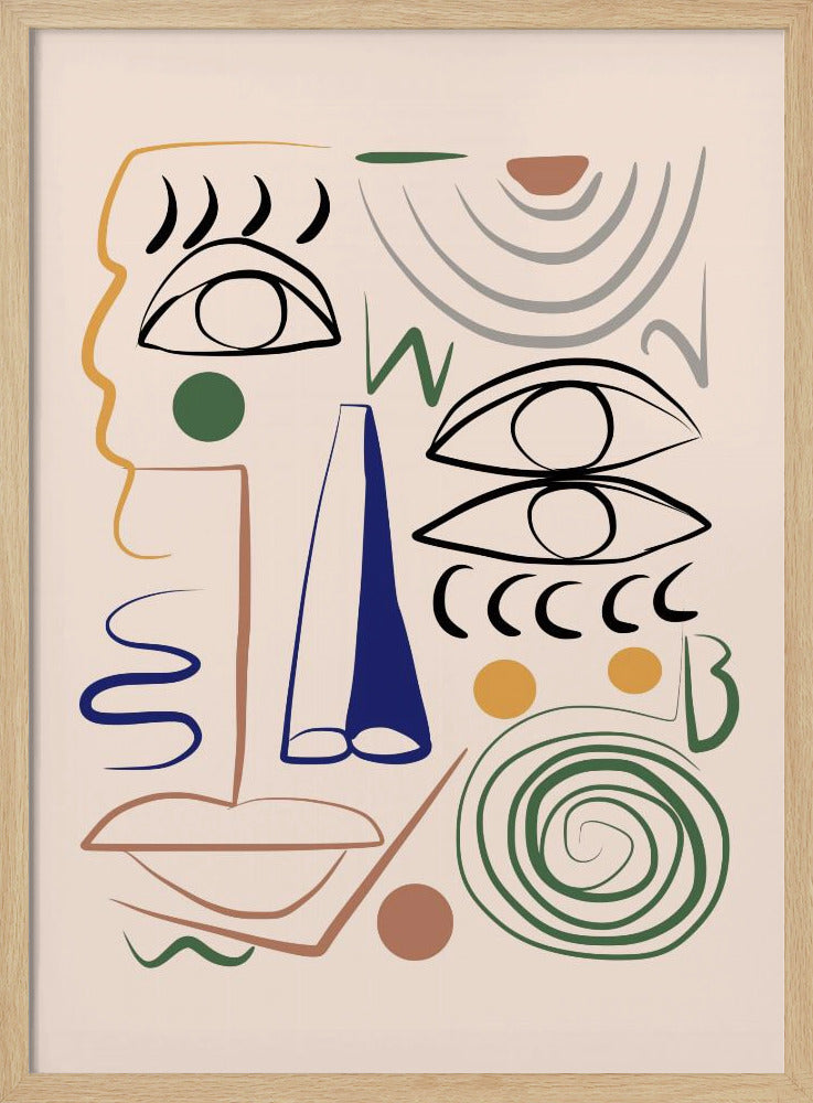 Lijnkunst Bizar | Poster