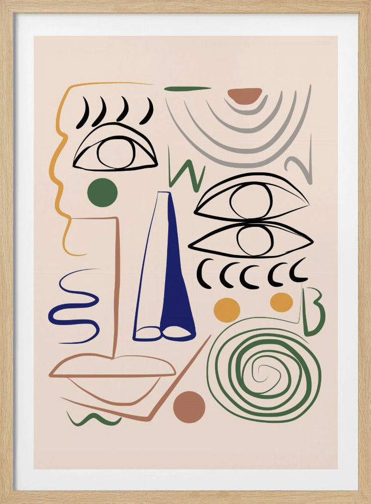 Lijnkunst Bizar | Poster
