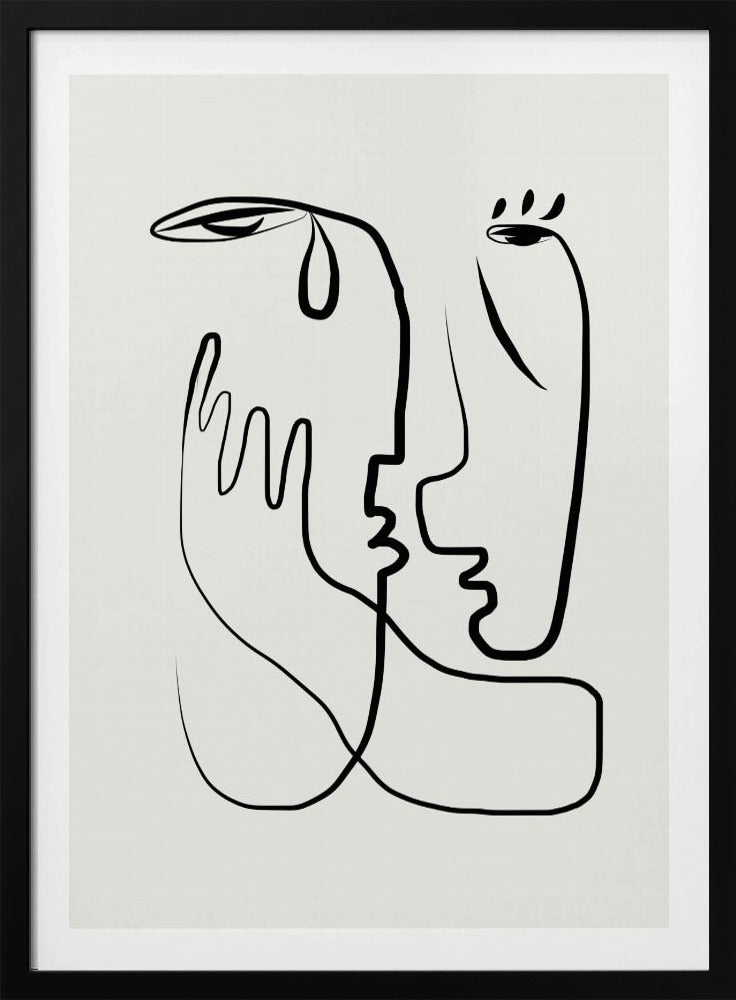Don't Cry-lijnkunst | Poster