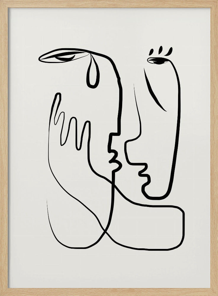 Don't Cry-lijnkunst | Poster