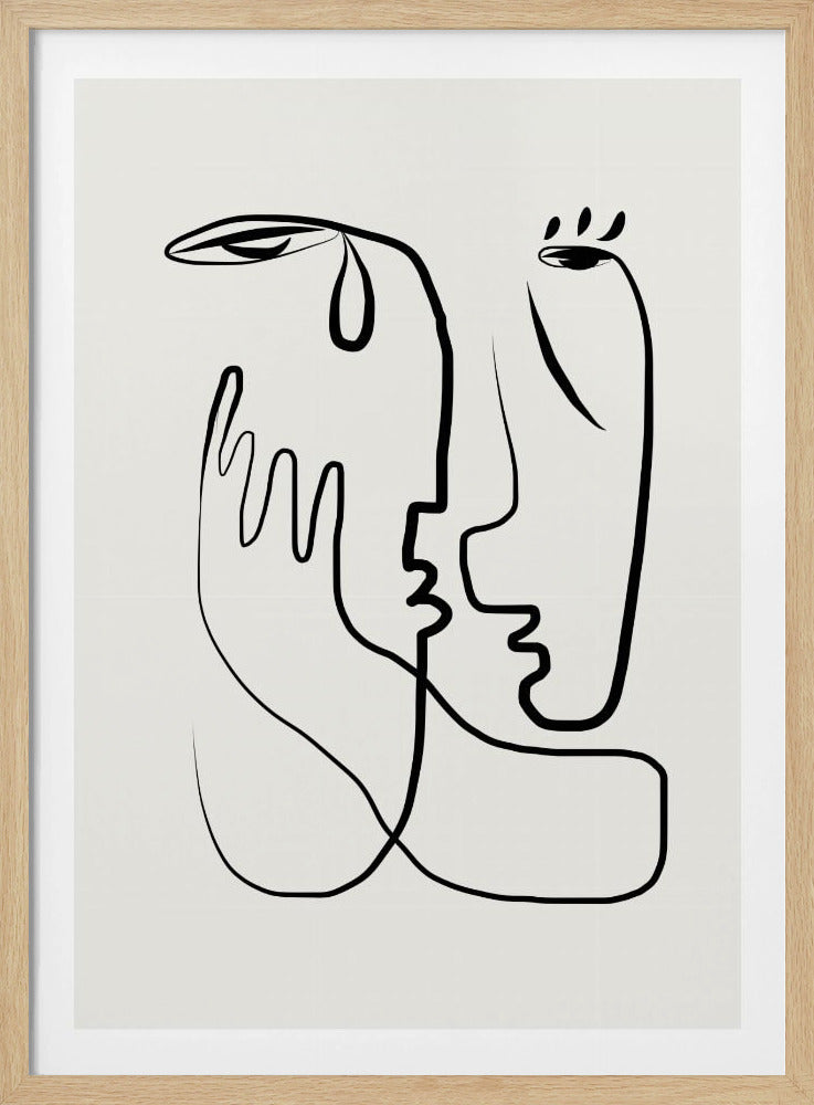 Don't Cry-lijnkunst | Poster