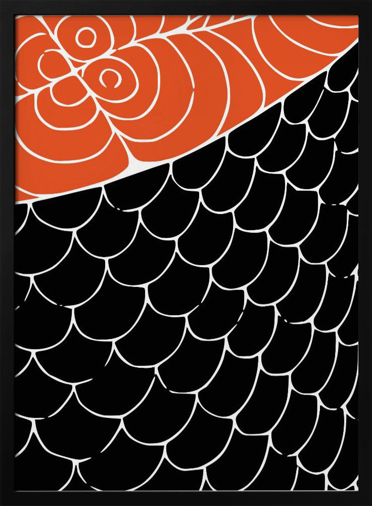 Sashimi Rood en Zwart | Poster