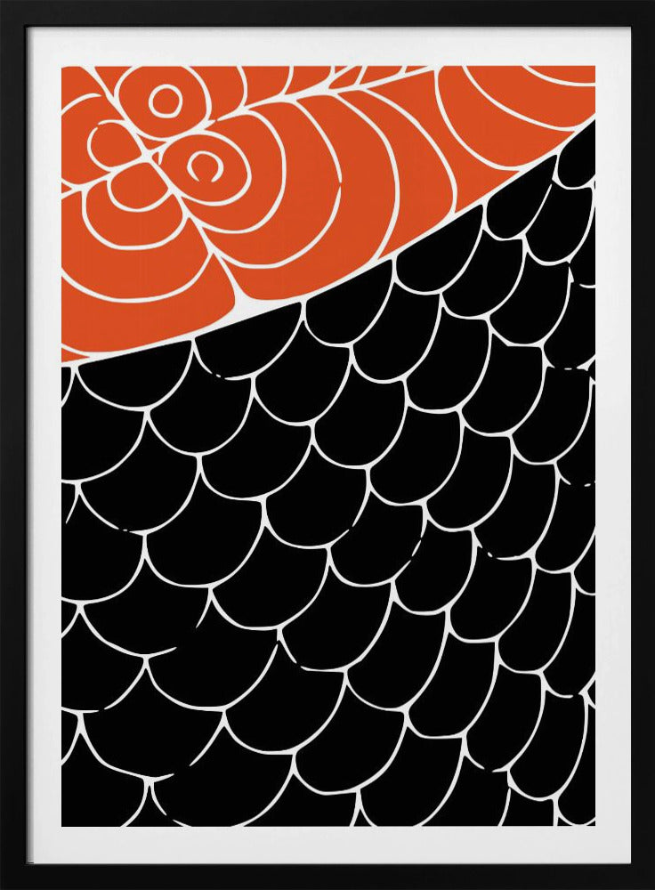 Sashimi Rood en Zwart | Poster