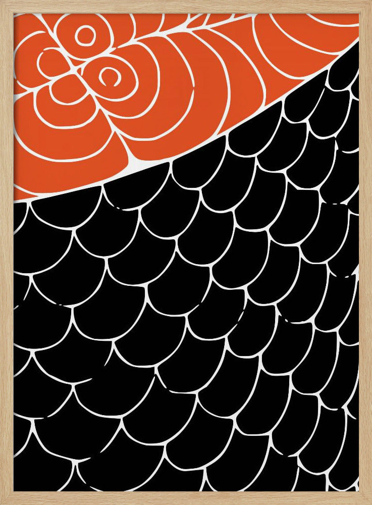 Sashimi Rood en Zwart | Poster