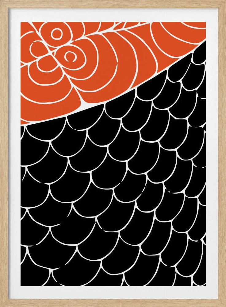 Sashimi Rood en Zwart | Poster