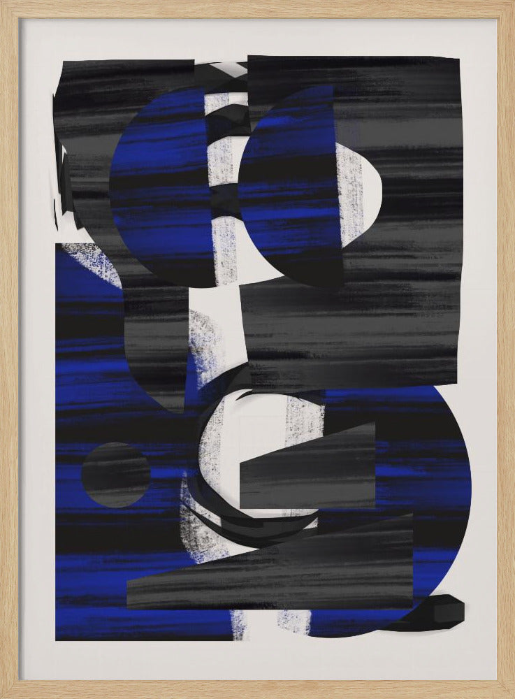 Abstracte streep minimale collage 28 | Poster