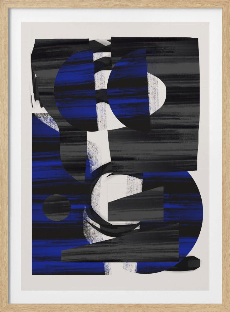 Abstracte streep minimale collage 28 | Poster
