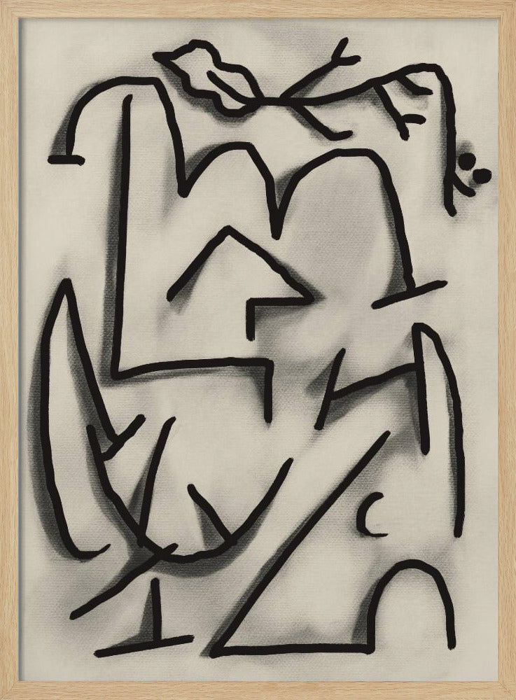 Abstract lijnenspel | Poster
