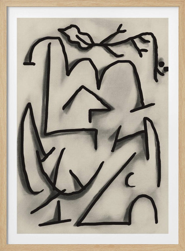 Abstract lijnenspel | Poster