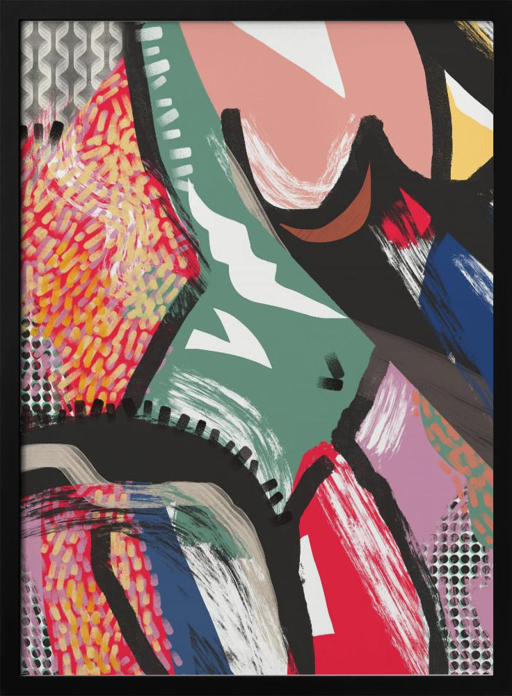 Levendig kleurrijk abstract | Poster