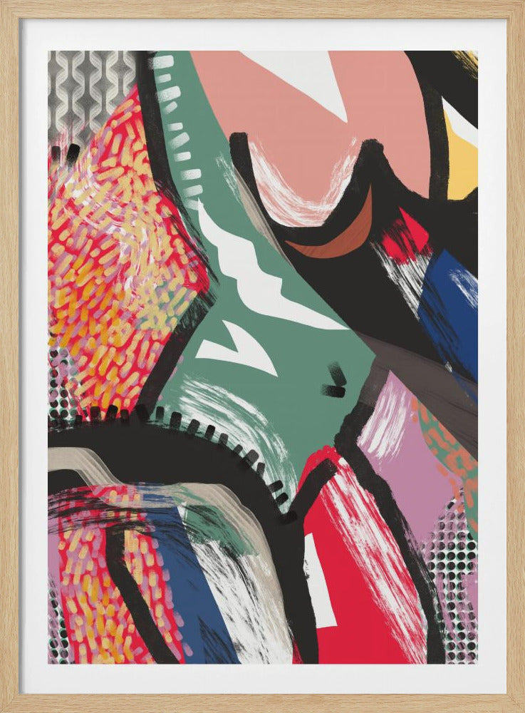 Levendig kleurrijk abstract | Poster