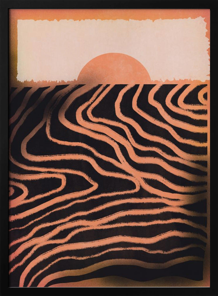 Zonsondergang Uitsnede | Poster