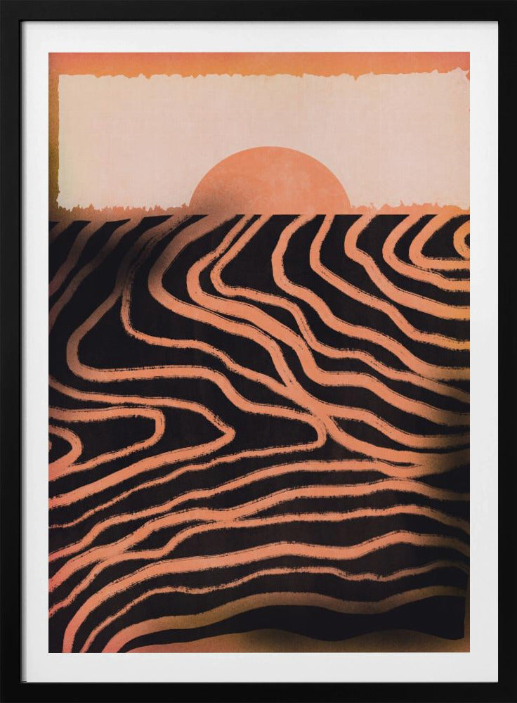 Zonsondergang Uitsnede | Poster
