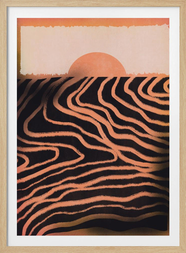 Zonsondergang Uitsnede | Poster