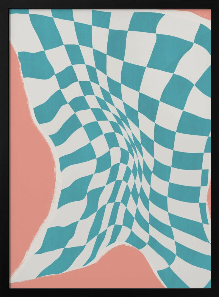 Stoffen drogen aan de lijn in de wind | Poster