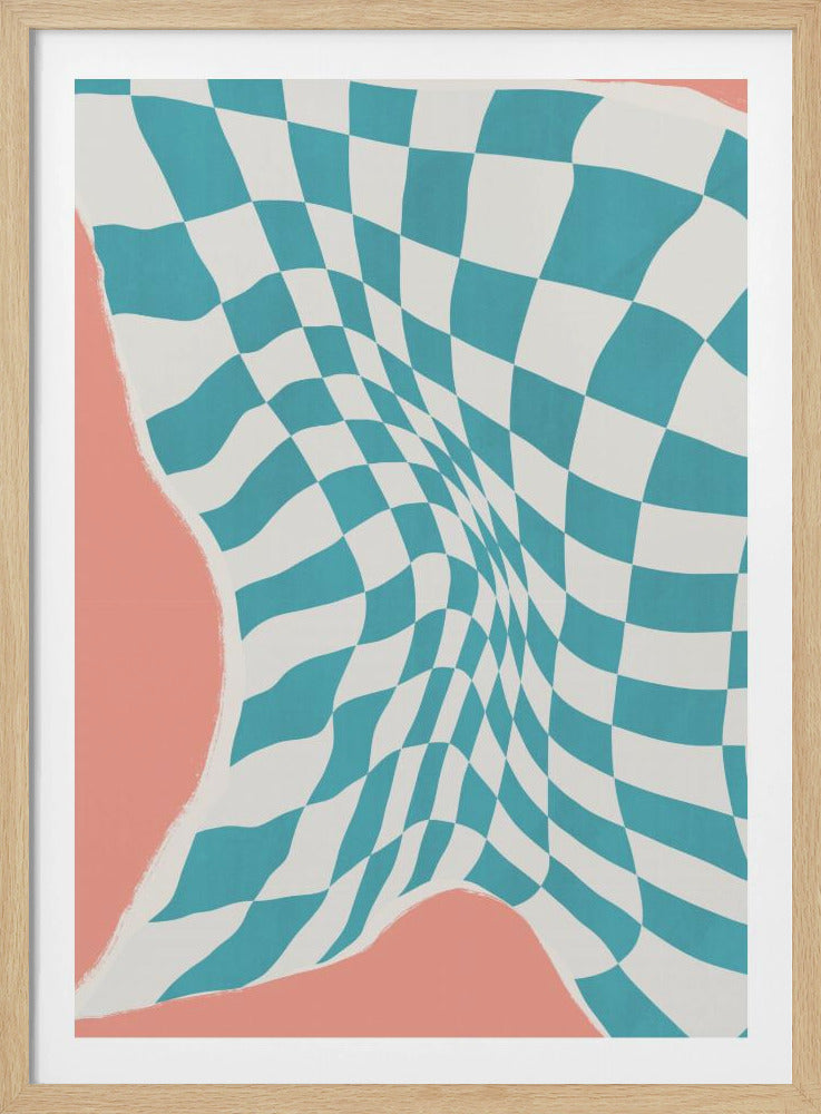 Stoffen drogen aan de lijn in de wind | Poster