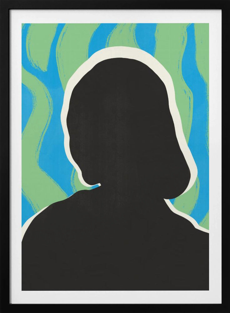 Anoniem portret in koele kleuren | Poster