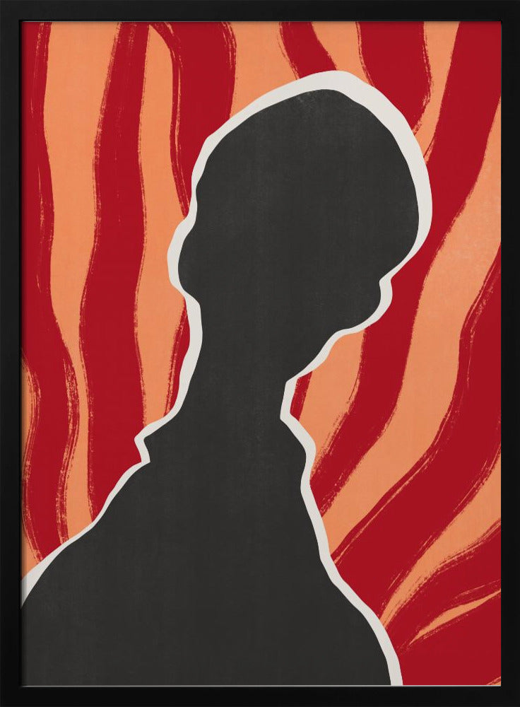 Anoniem portret in hitte | Poster