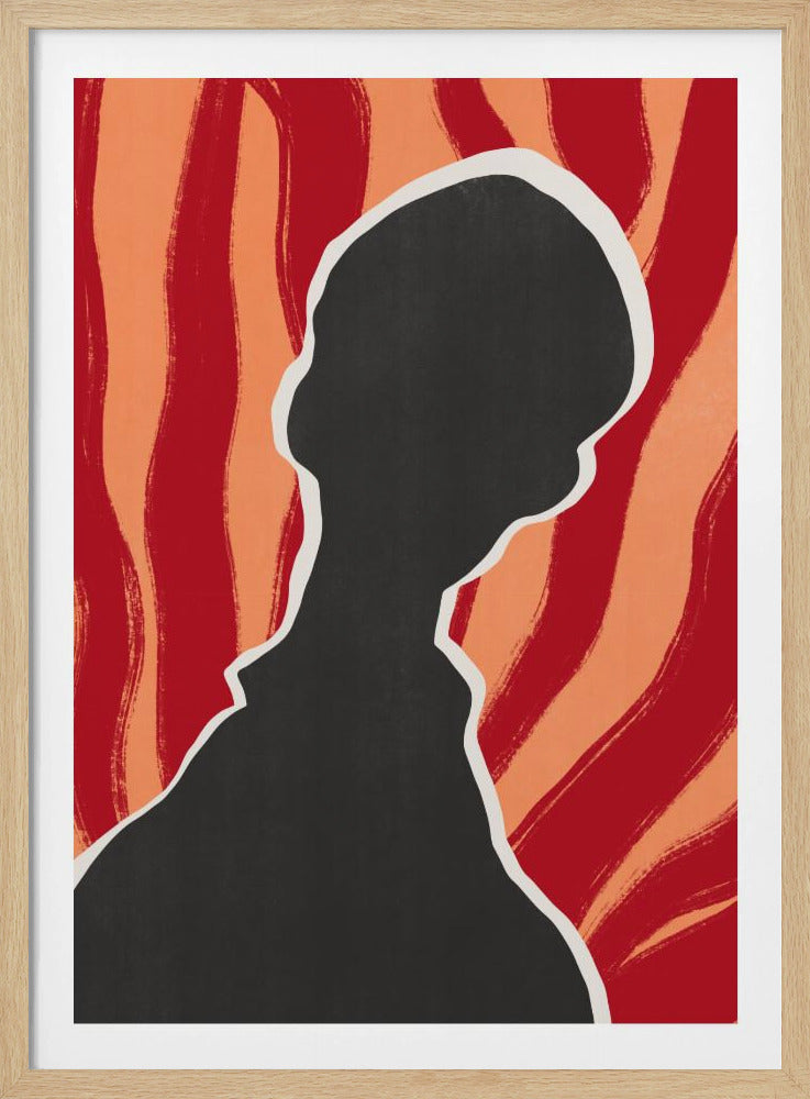 Anoniem portret in hitte | Poster