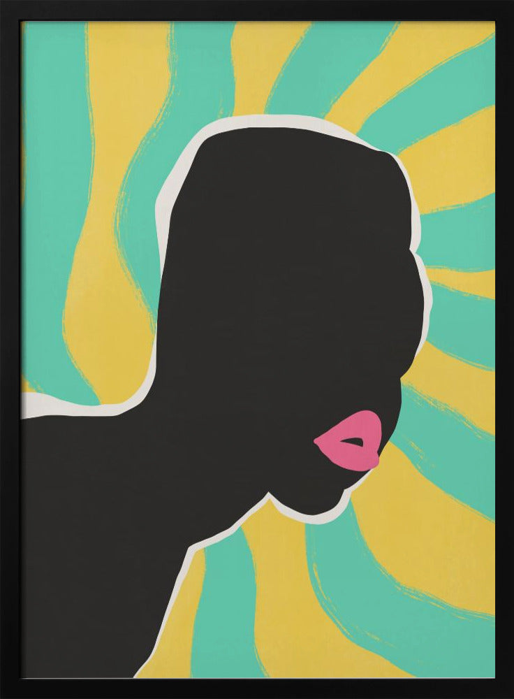 Anoniem portret in de zomer | Poster