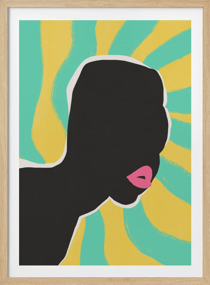 Anoniem portret in de zomer | Poster
