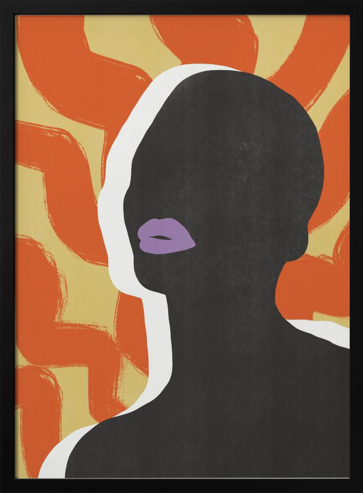 Anoniem portret in de zon | Poster