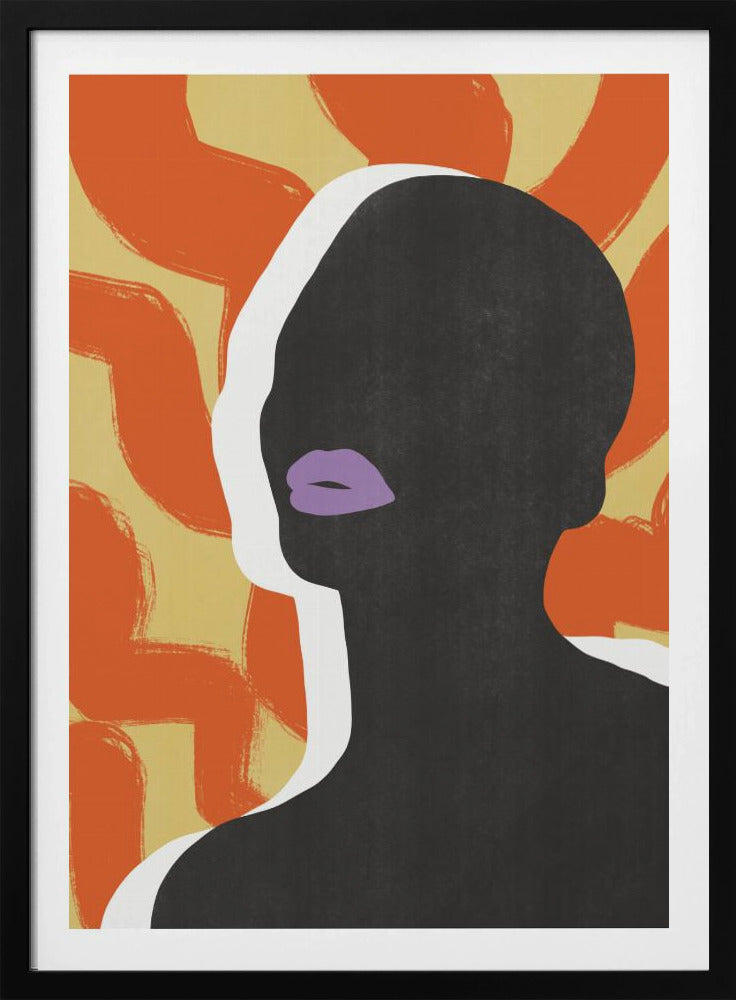 Anoniem portret in de zon | Poster