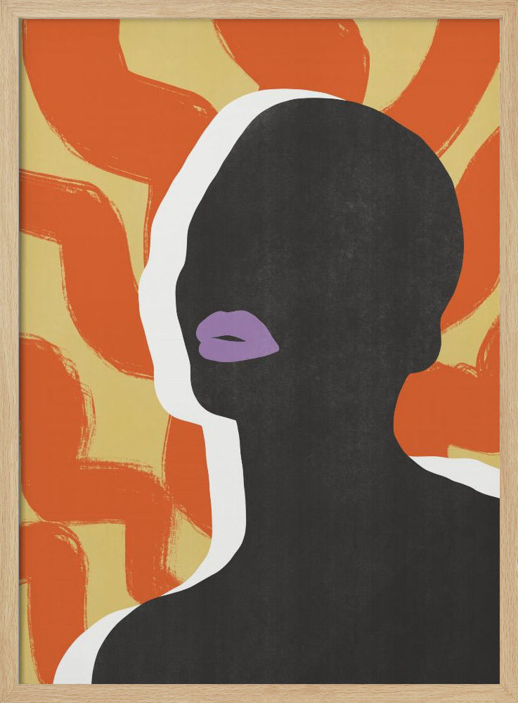 Anoniem portret in de zon | Poster