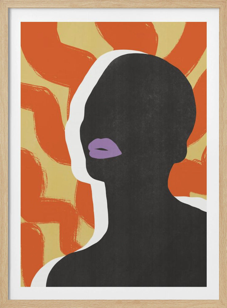 Anoniem portret in de zon | Poster