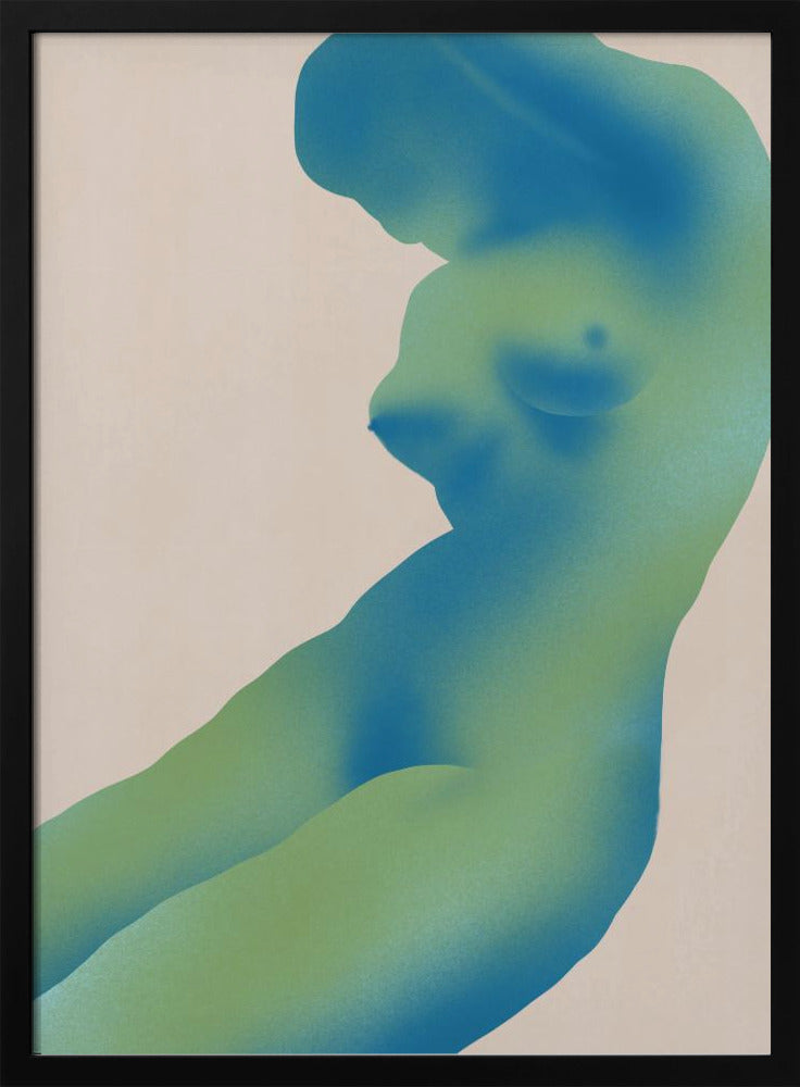 Menselijke figuur abstract met gradiënten | Poster