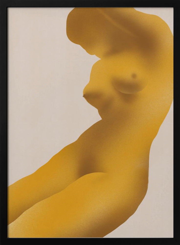 Golden Color Nude Abstract | Poster