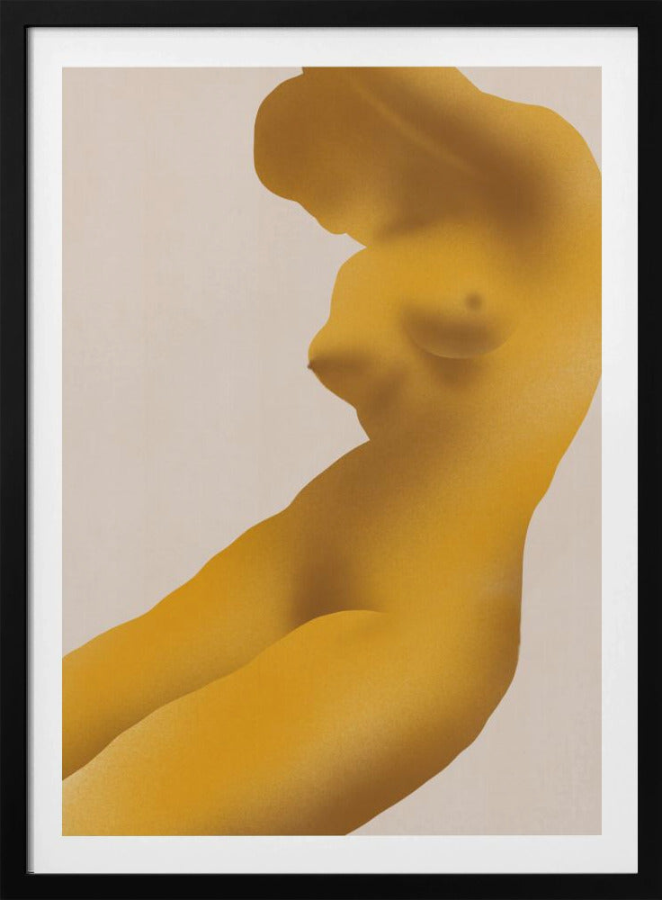 Golden Color Nude Abstract | Poster
