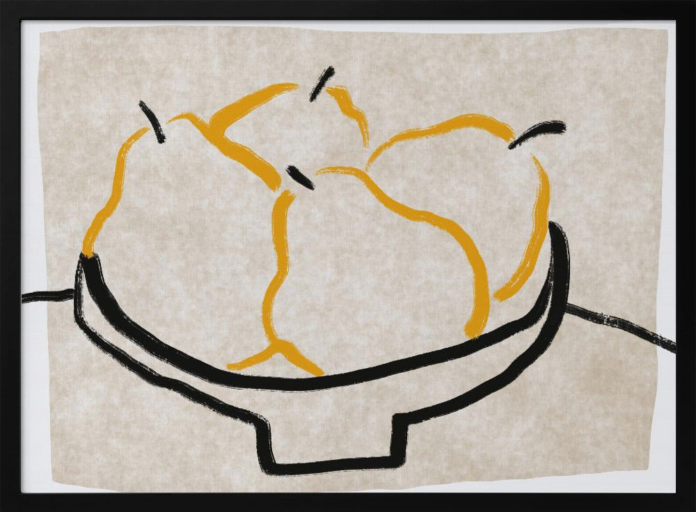 Lijnkunst peer | Poster