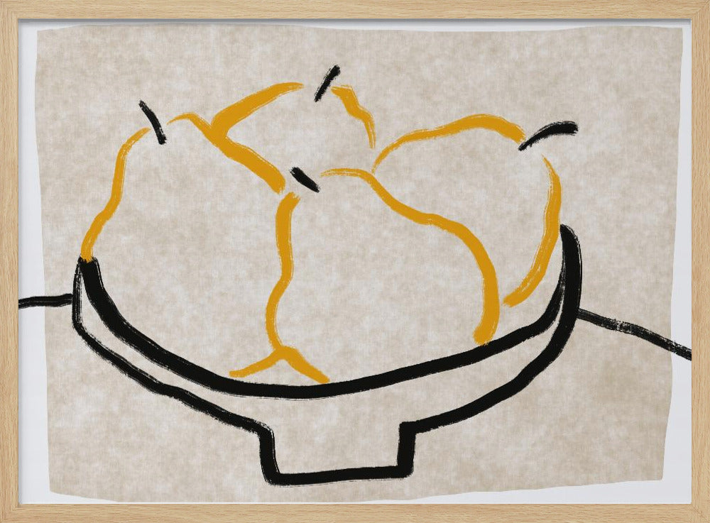 Lijnkunst peer | Poster