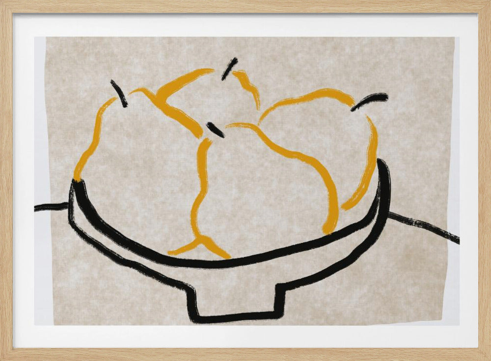 Lijnkunst peer | Poster