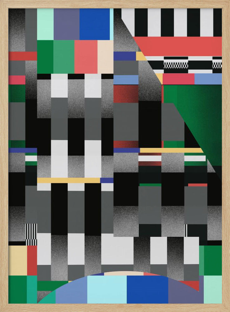 Glitch abstract kunstwerk 01 | Poster