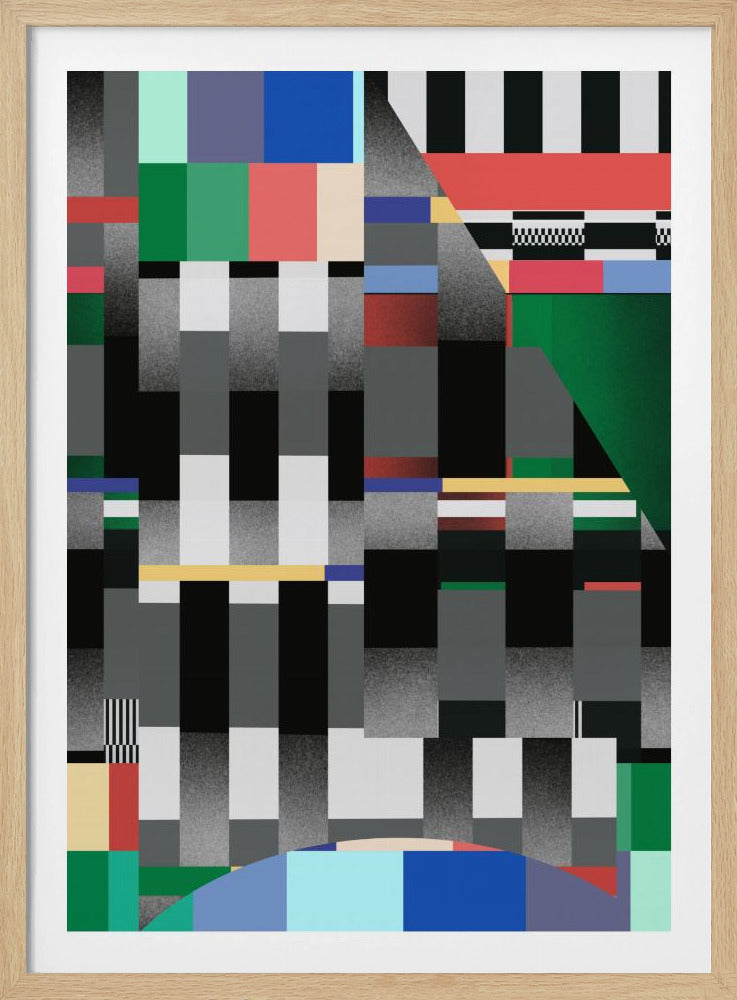 Glitch abstract kunstwerk 01 | Poster
