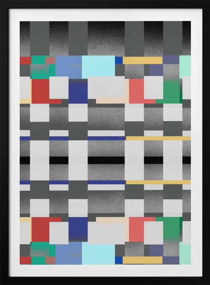 Abstract ontwerp met een rasterpatroon | Poster