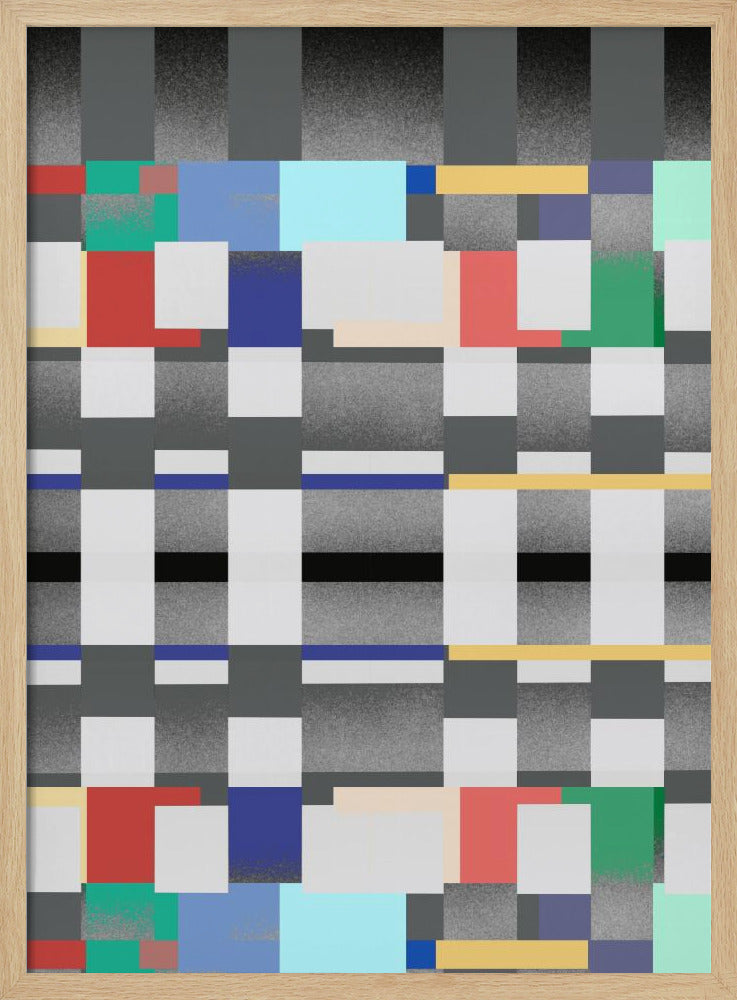 Abstract ontwerp met een rasterpatroon | Poster