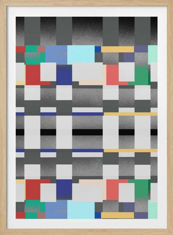 Abstract ontwerp met een rasterpatroon | Poster
