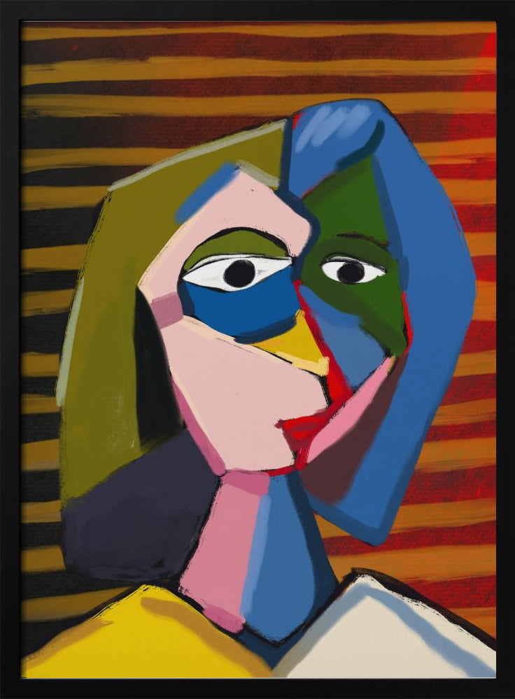 Portret geïnspireerd door Picasso | Poster