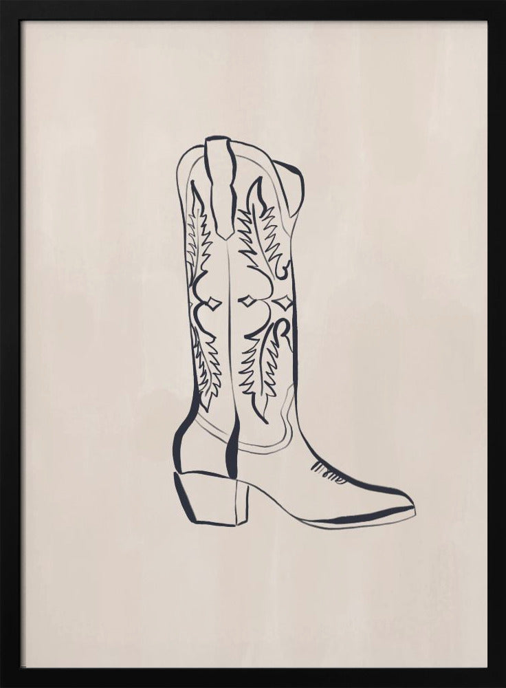 Cowboy Boots By Ivy Green Illustrations | Poster
