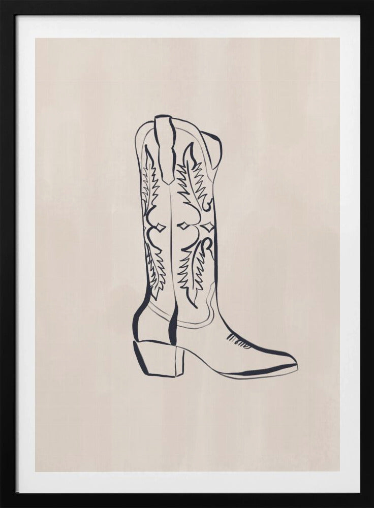 Cowboy Boots By Ivy Green Illustrations | Poster