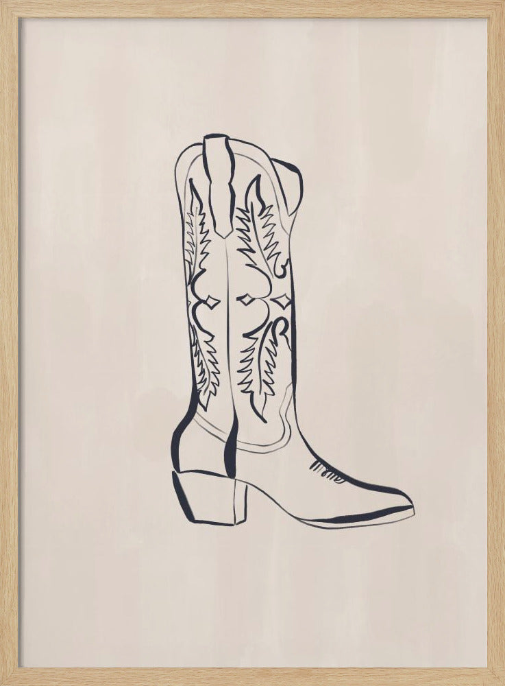 Cowboy Boots By Ivy Green Illustrations | Poster