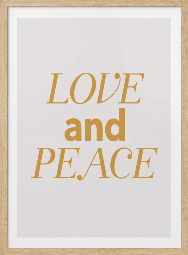Liefde en vrede | Poster